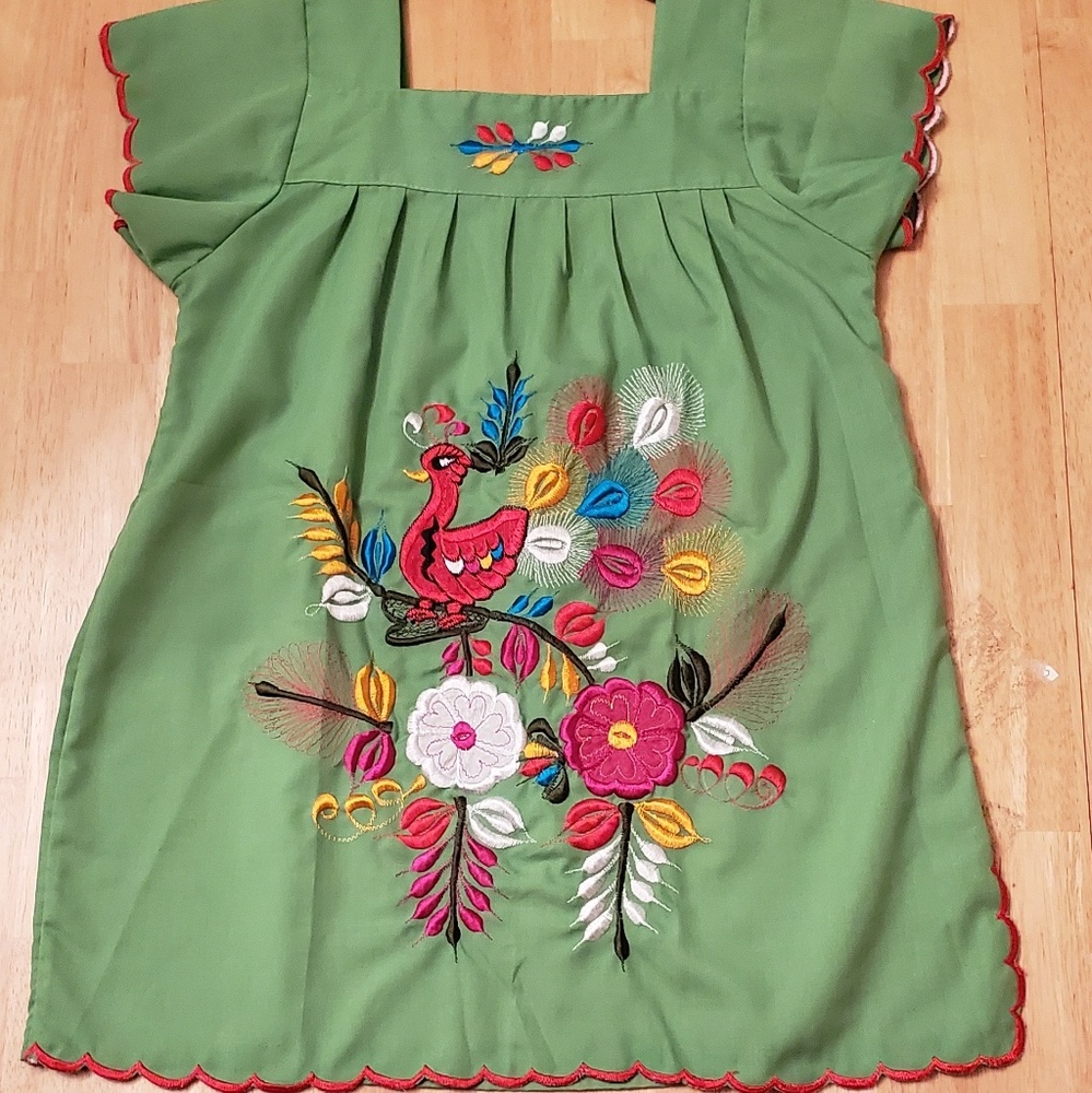 Embroidered girl dresses, dresses blusas, casual d - Picture 6 of 6